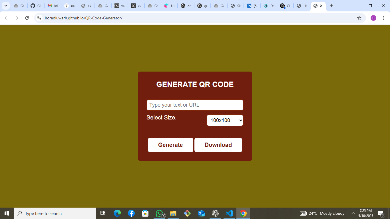 QR Code Generator made by me